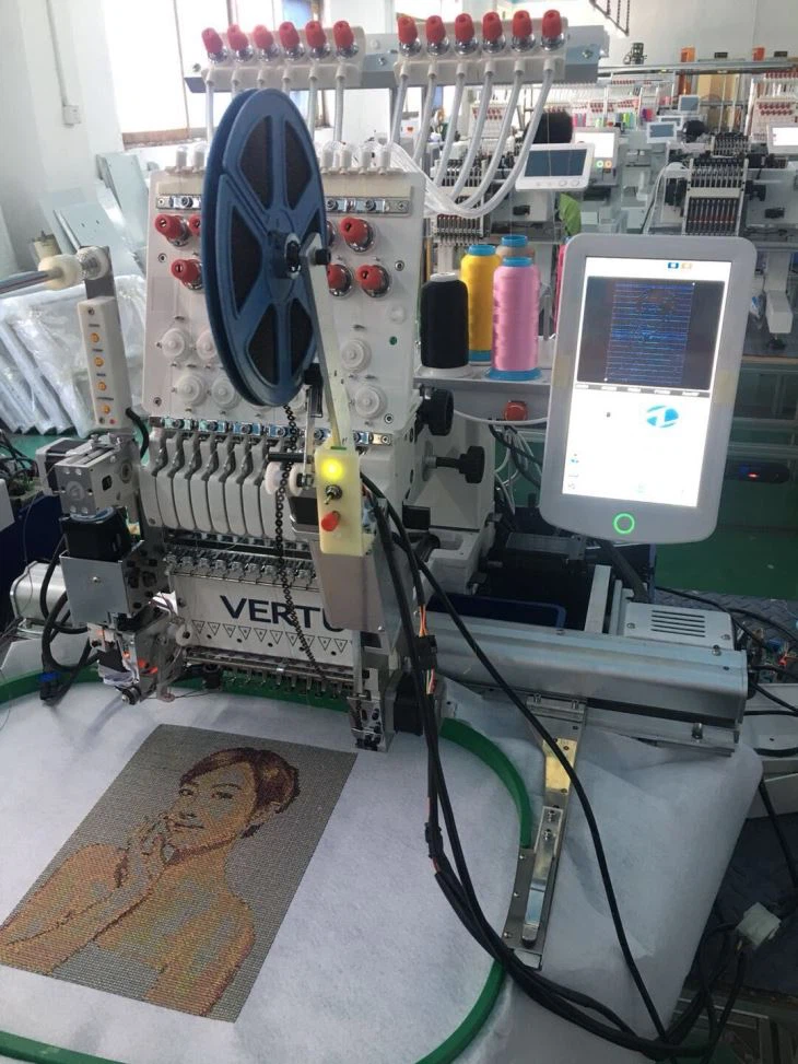 Computerized Photo Embroidery Machine One Head With 10 Inches Computer